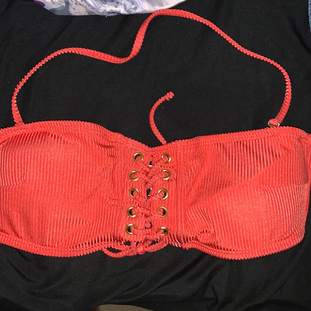 coral bikini